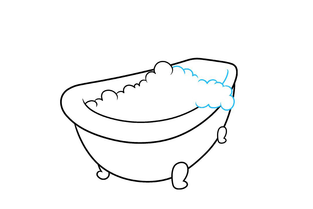 泡泡浴缸怎么画-图4