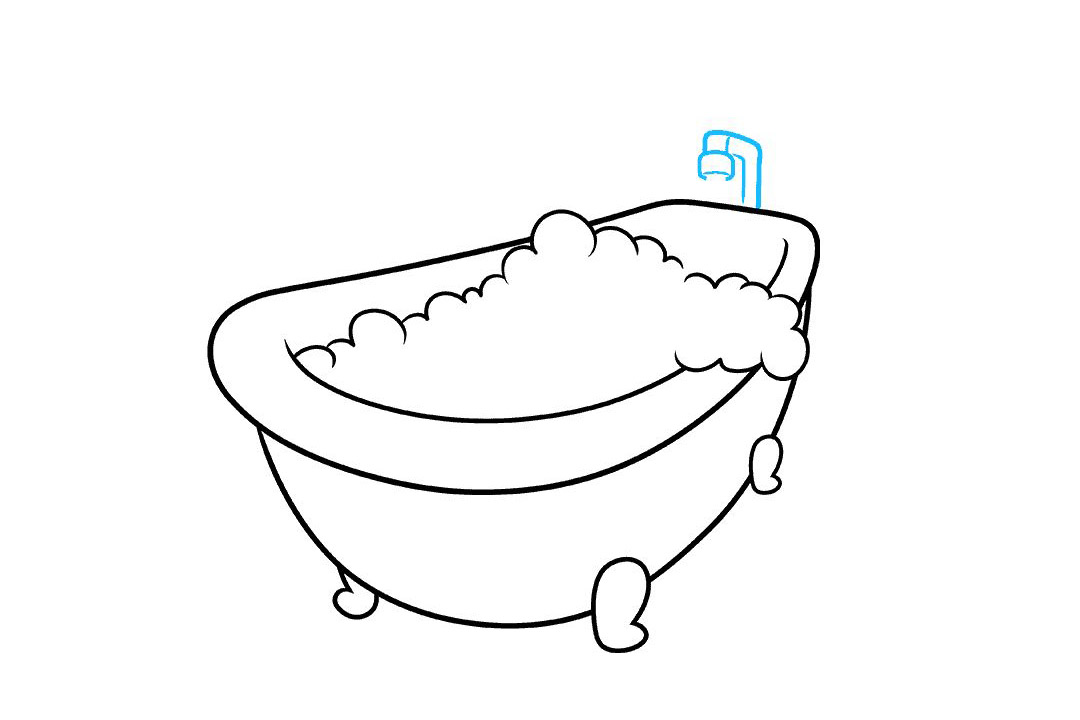 泡泡浴缸怎么画-图5