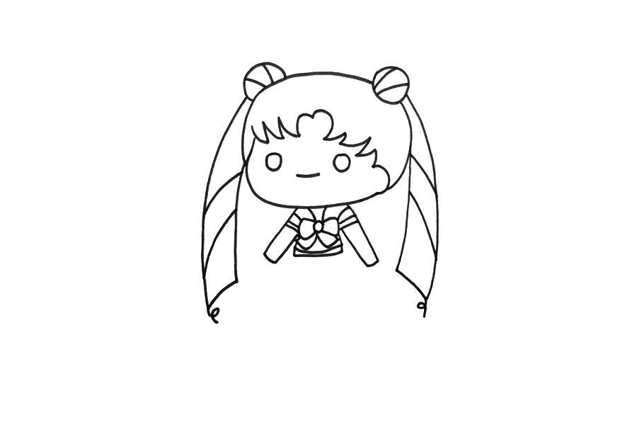 可爱水冰月怎么画-图3