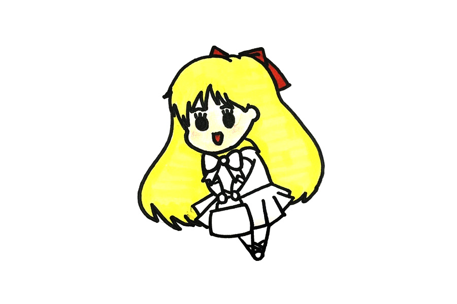 可爱的美少女怎么画-图4