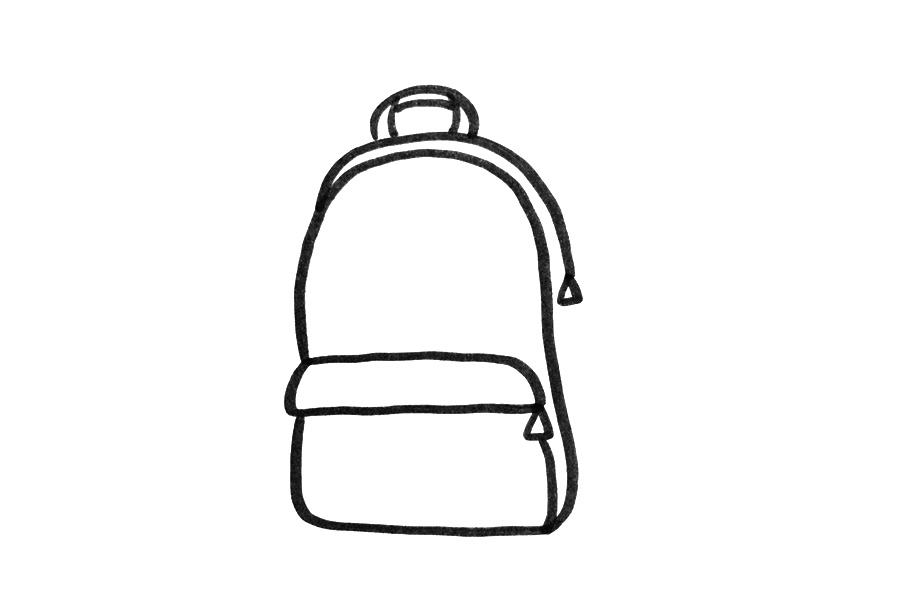 简单的书包怎么画-图1