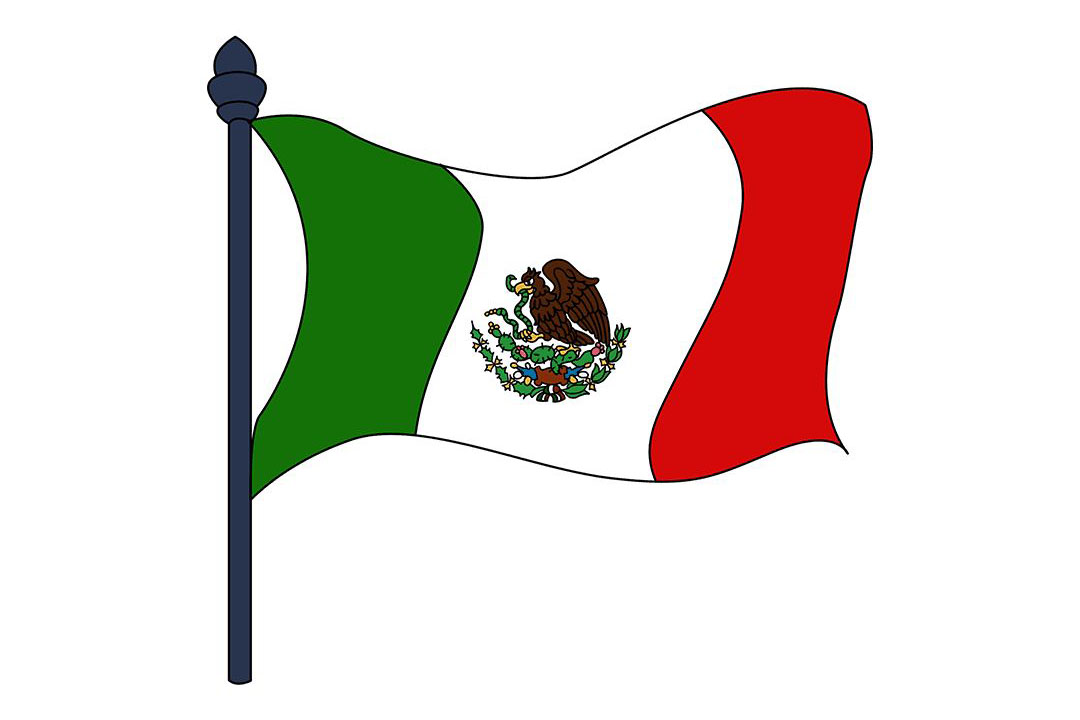 如何画墨西哥国旗