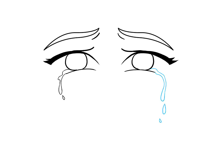 哭泣的眼睛怎么画-图7