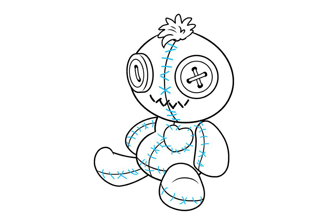 巫毒娃娃怎么画-图8