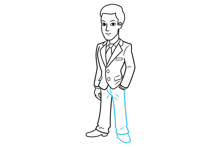 如何画穿西装的男人-图9