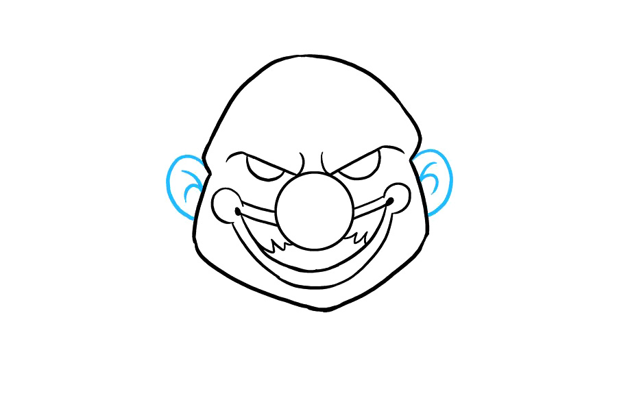 如何画一个可怕的小丑-图6