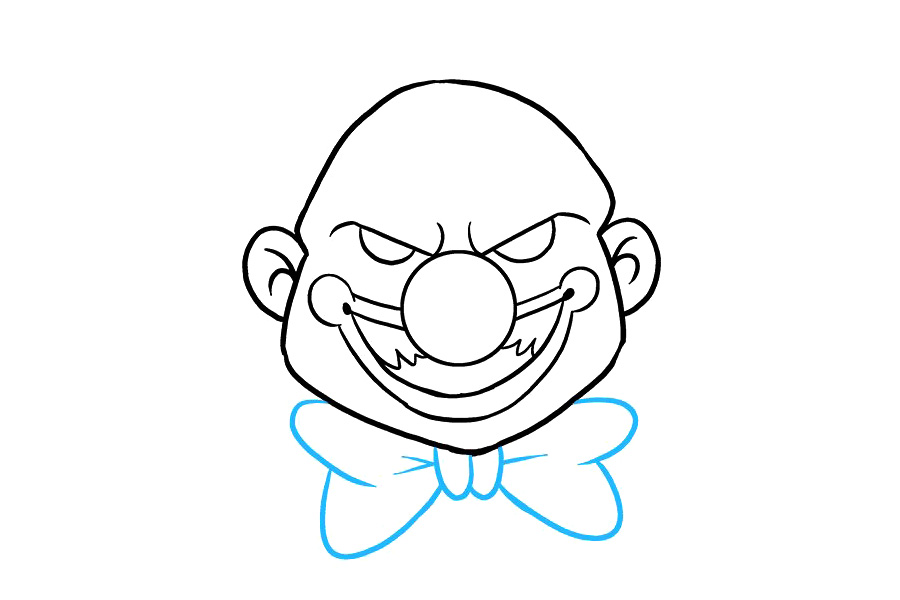 如何画一个可怕的小丑-图7