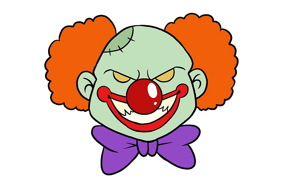 如何画一个可怕的小丑