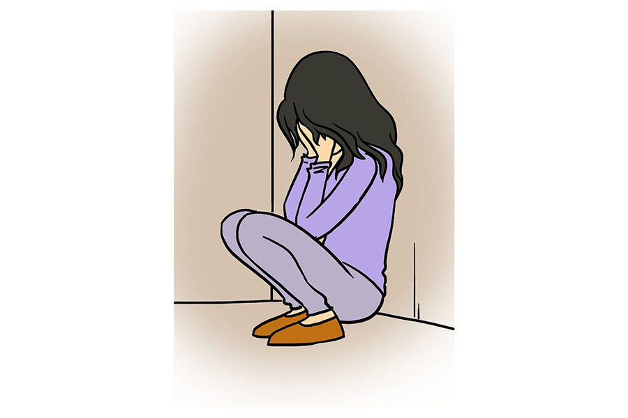 如何画一个伤心哭泣的女孩