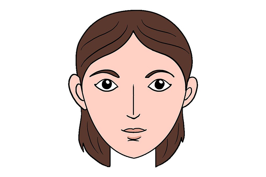 如何画一张女孩的脸