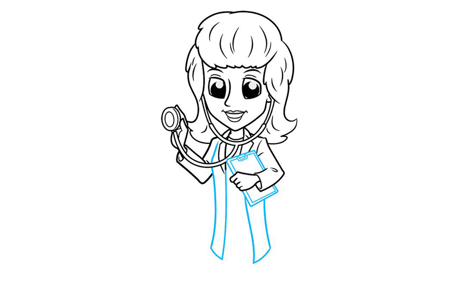 如何画女医生-图8