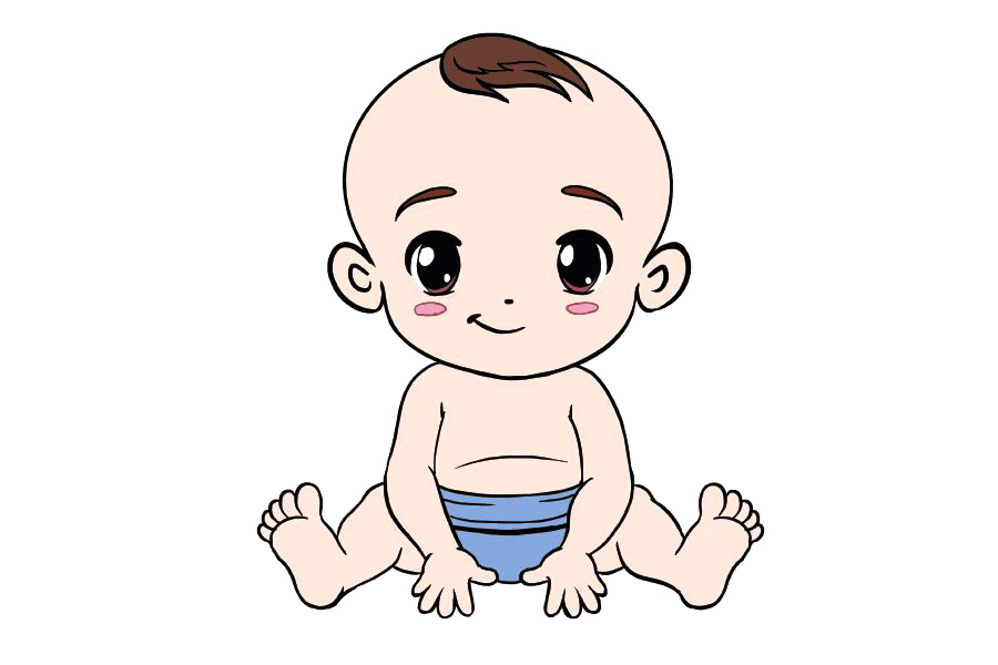 如何画婴儿