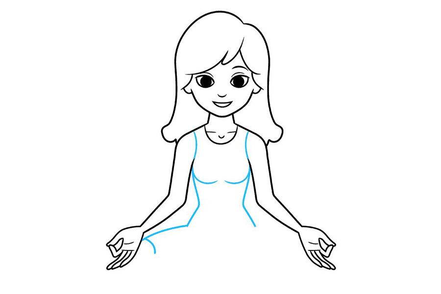 如何画练瑜伽的人-图7