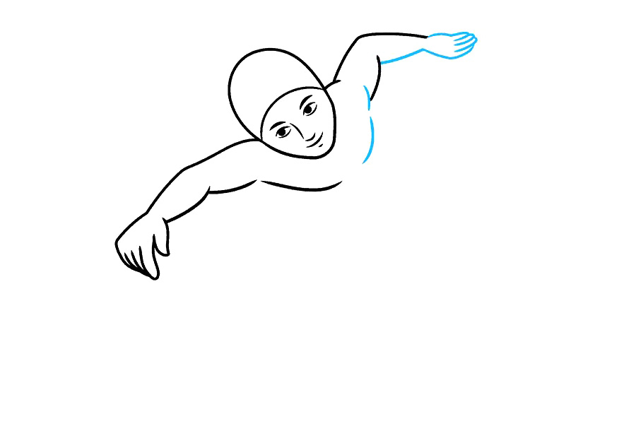 如何画游泳运动员-图4