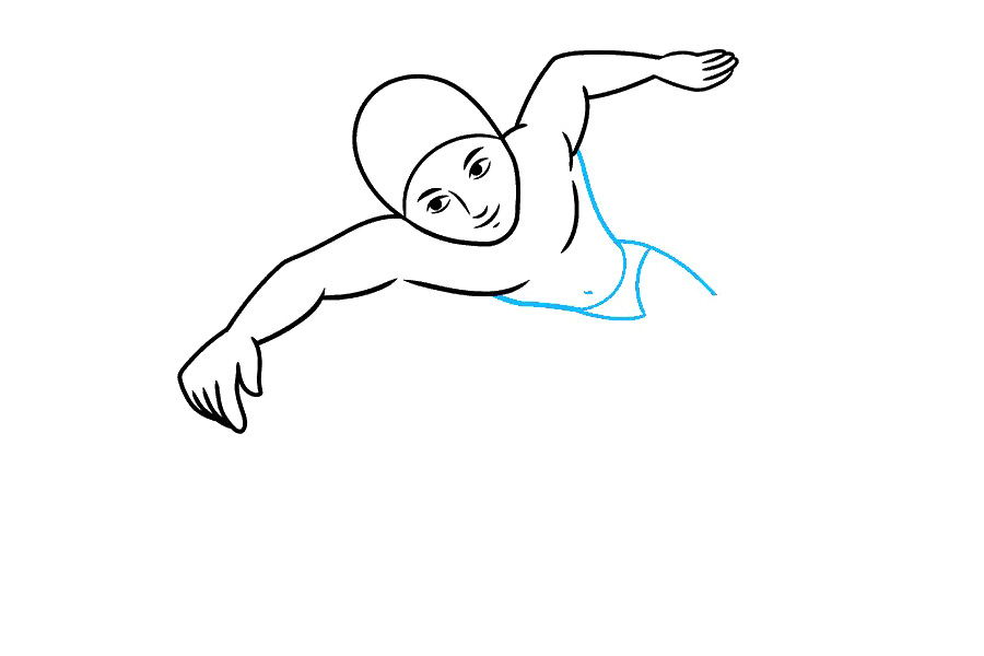 如何画游泳运动员-图5
