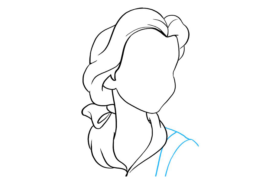 美女和野兽 贝儿怎么画-图5