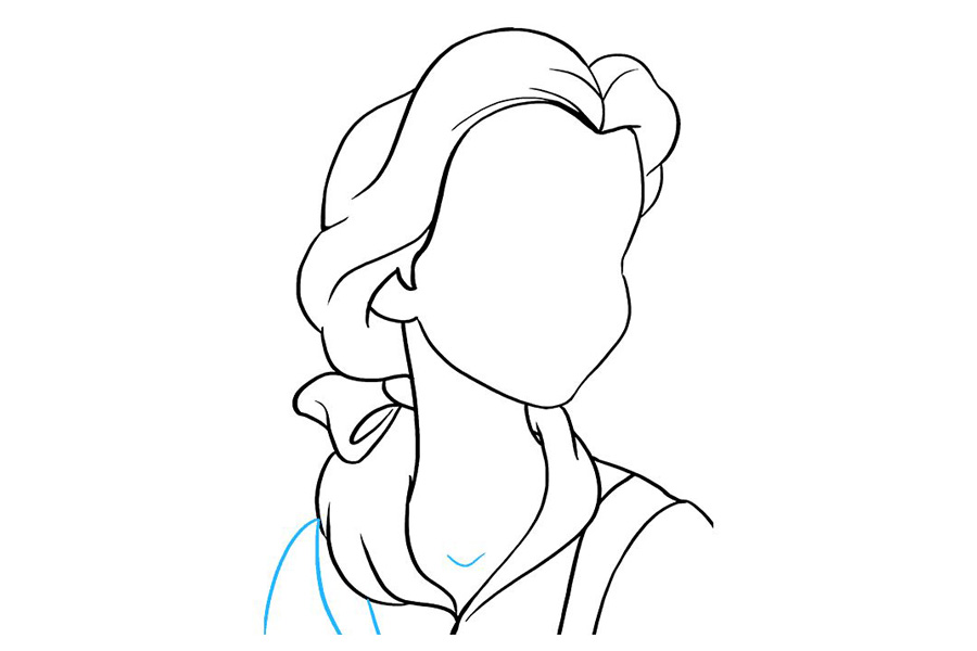 美女和野兽 贝儿怎么画-图6