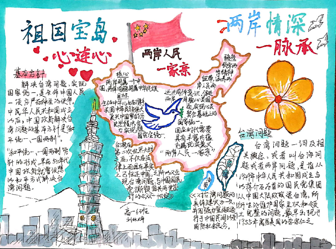 关于宝岛台湾的手抄报绘画作品-图5