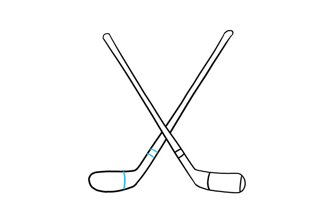 曲棍球棒怎么画-图8