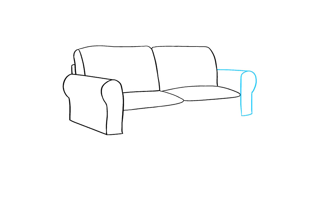 双人沙发怎么画-图5