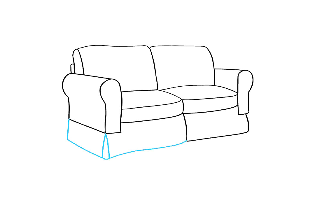 双人沙发怎么画-图8