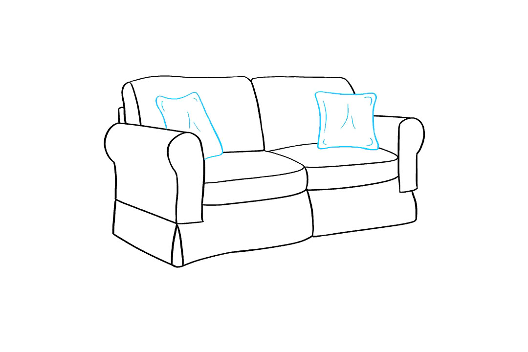 双人沙发怎么画-图9
