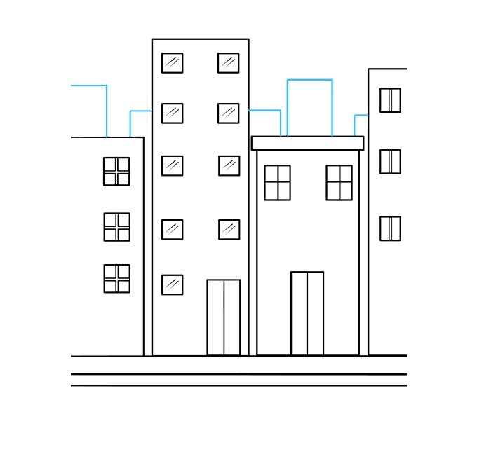 城市楼房的画法-图8