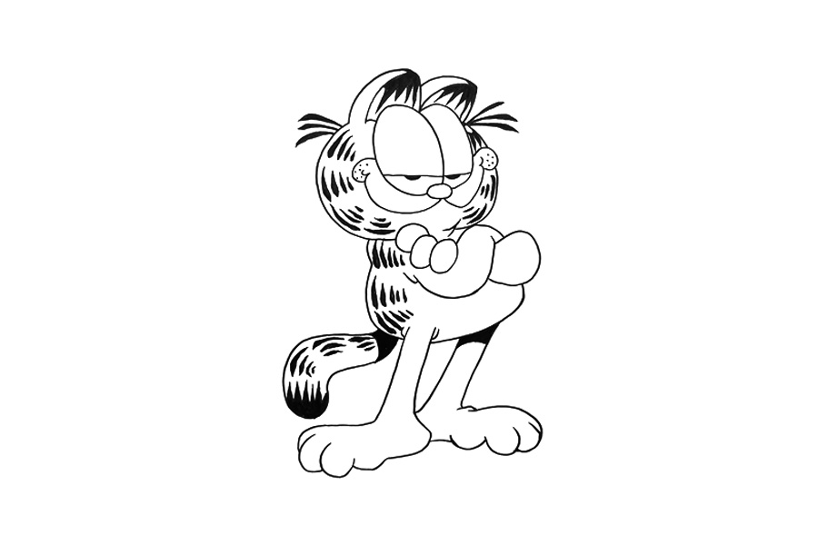 骄傲的加菲猫怎么画-图4