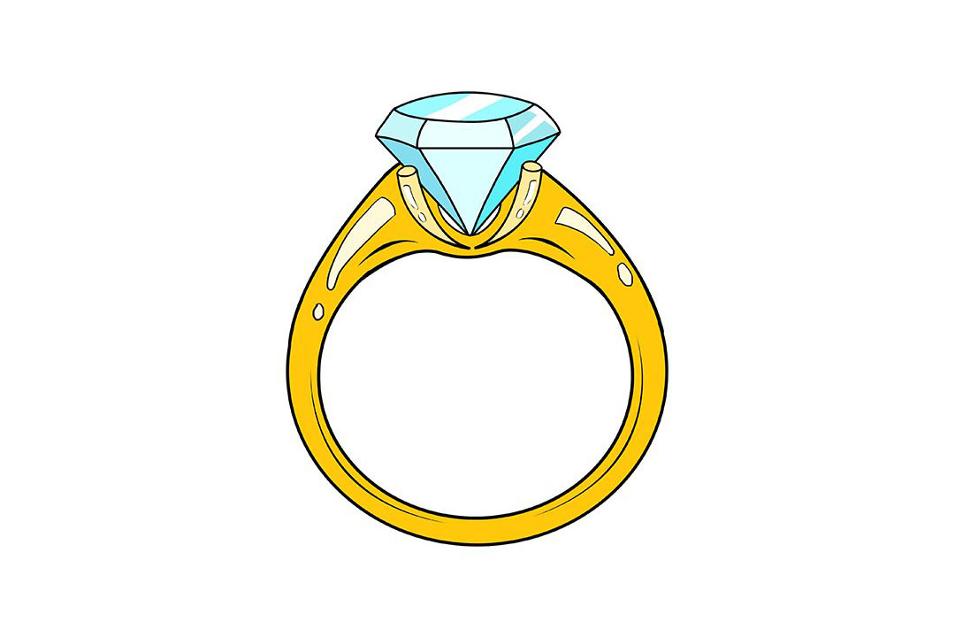 钻戒怎么画