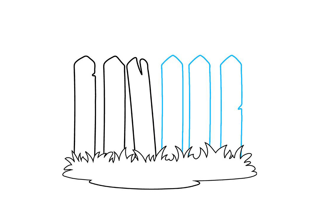 篱笆怎么画-图5