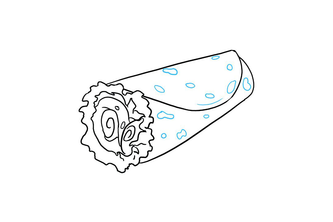 墨西哥煎饼怎么画-图9