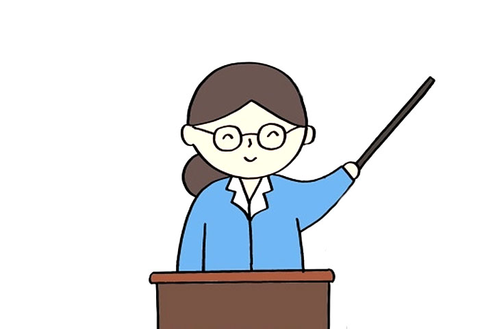 教师节简笔画-老师怎么画-图5