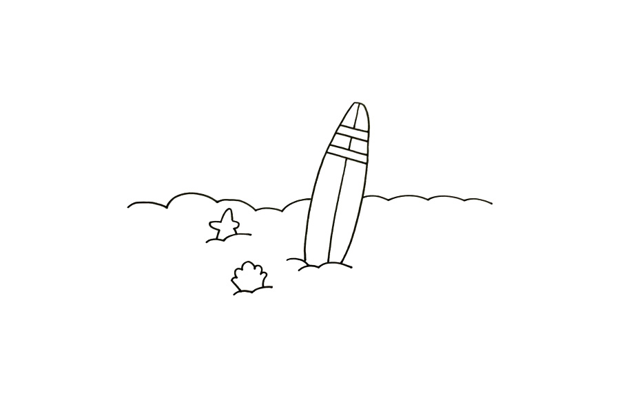 海滩风景怎么画简单-图3