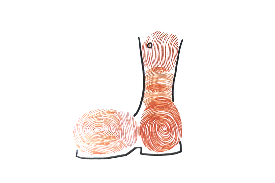 步骤3：画鞋底、鞋筒的轮廓。