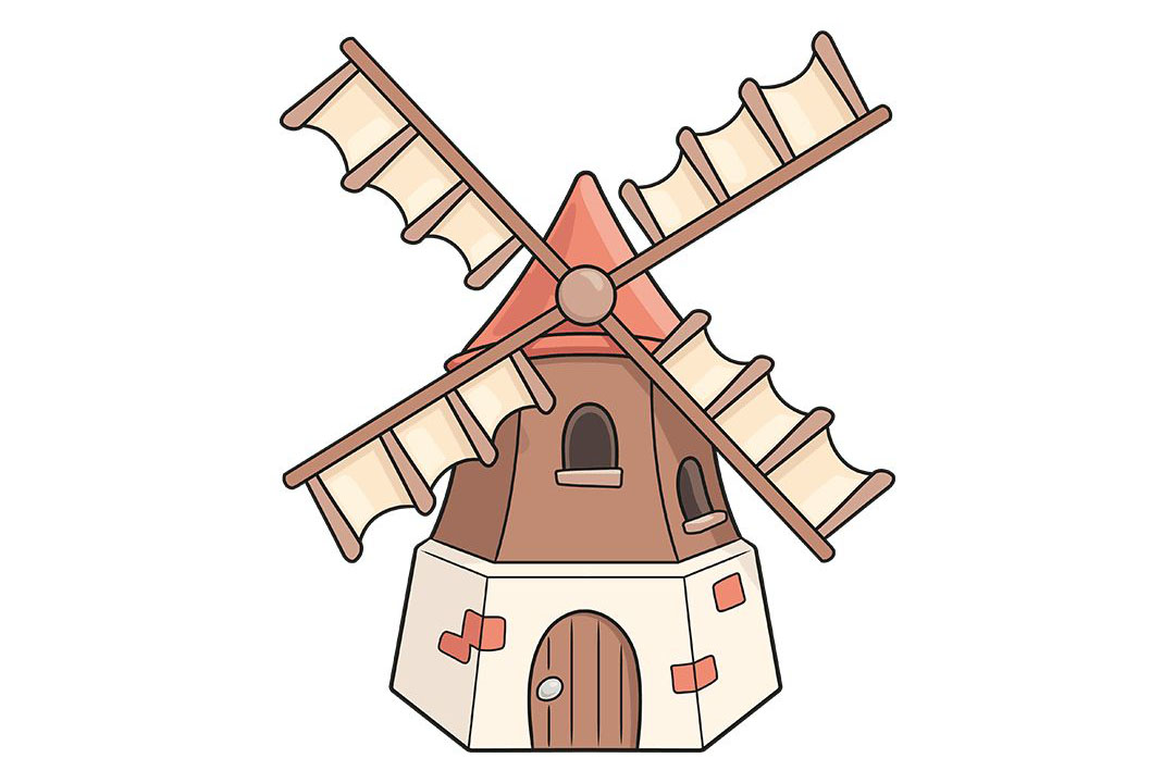 风车怎么画