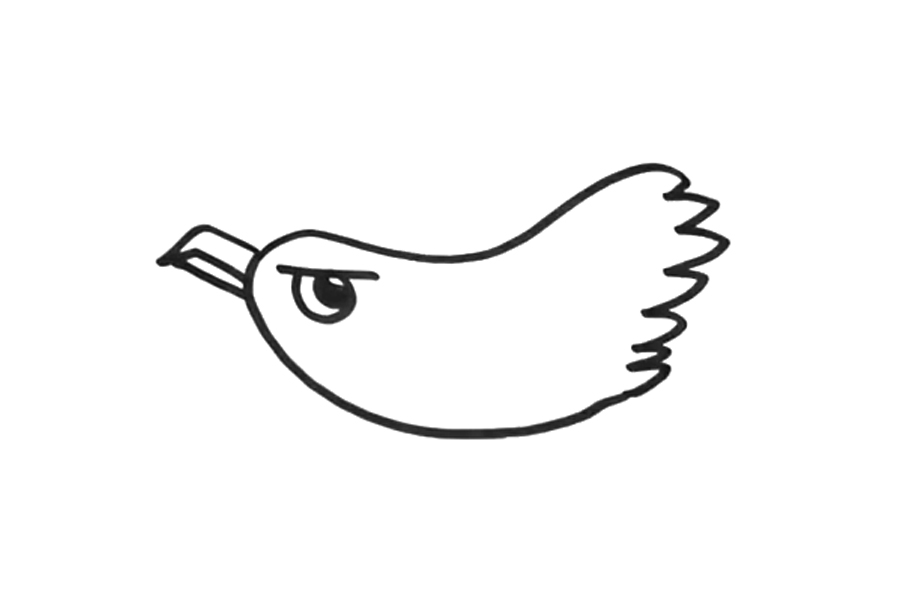 简单的老鹰怎么画-图2