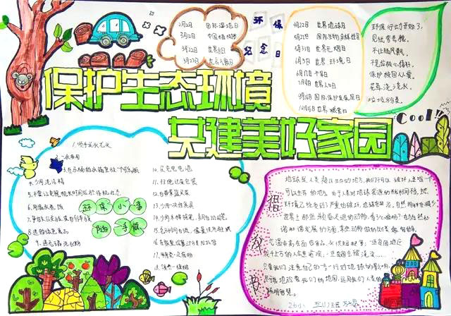 保护生态环境共建绿色家园手抄报-图3