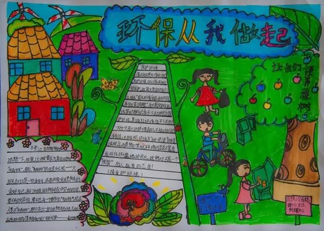 保护生态环境手抄报绘画优秀作品-图3