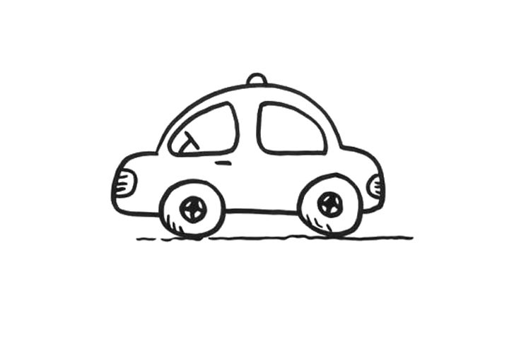简单可爱小汽车怎么画-图3