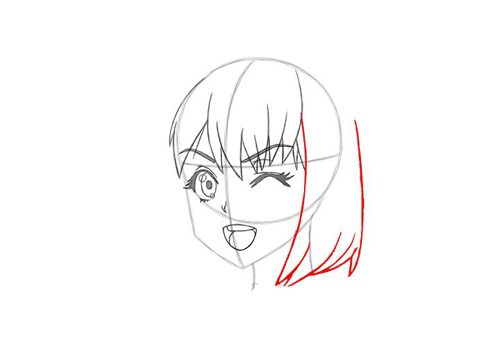 如何画漫画女孩眨眼-图13