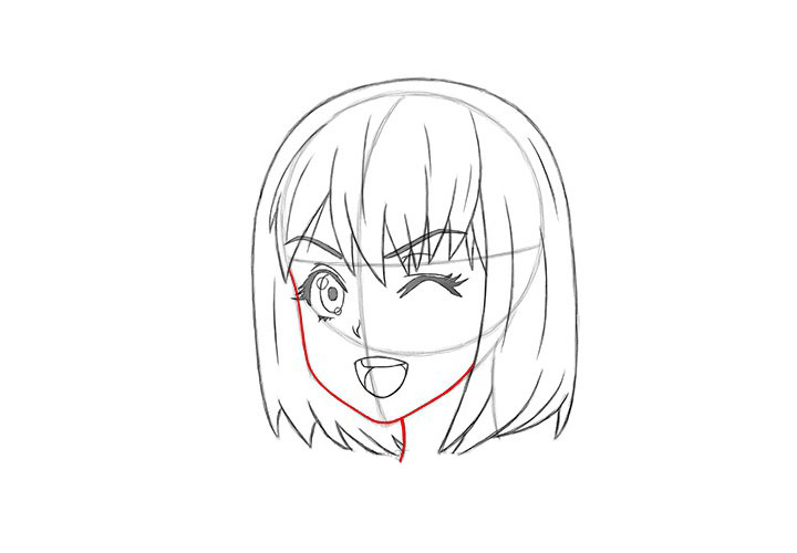 如何画漫画女孩眨眼-图16