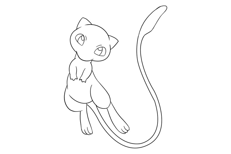 神奇宝贝 喵喵怎么画-图9