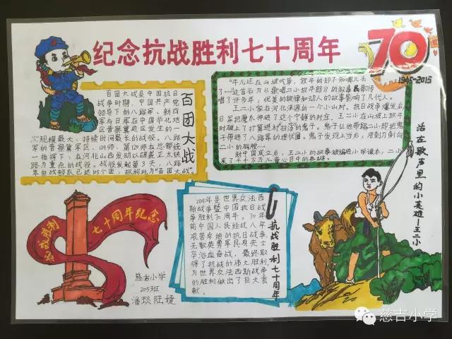 抗战胜利纪念日手抄报-重温抗战历史-图1