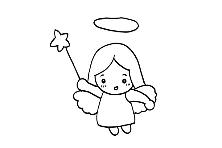 可爱天使怎么画-图2