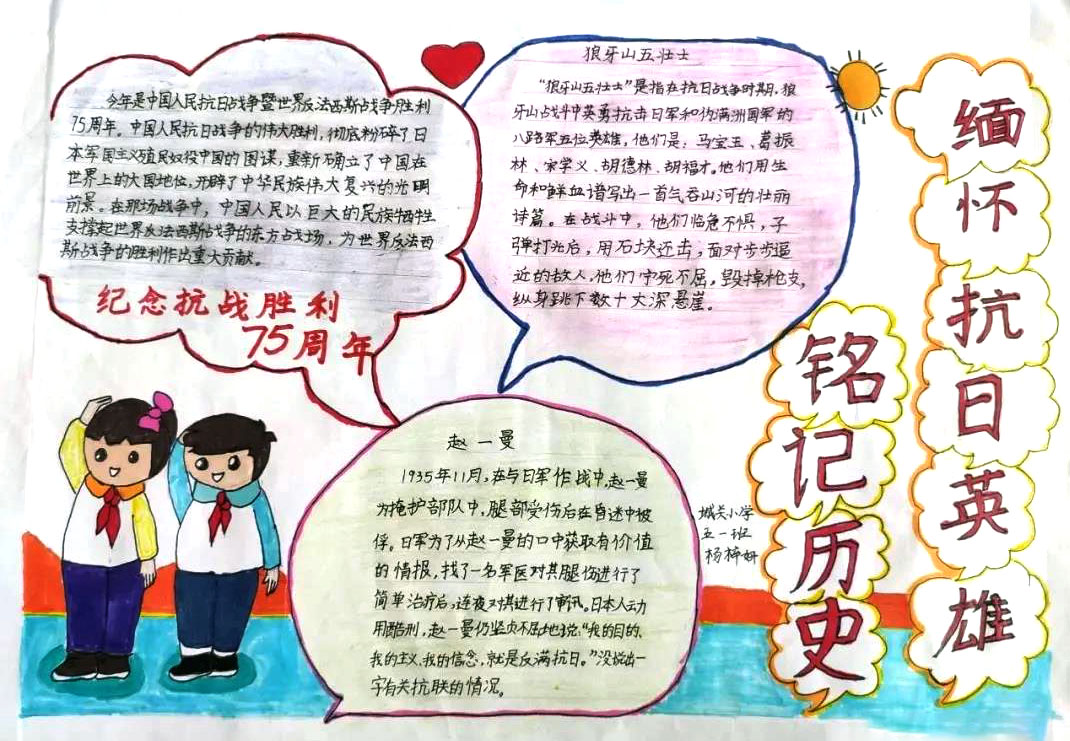 抗战胜利75周年手抄报简单漂亮-图8