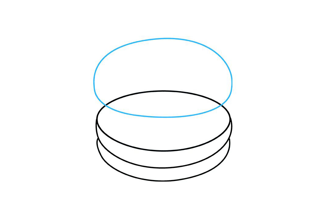 如何画汉堡简笔画-图4