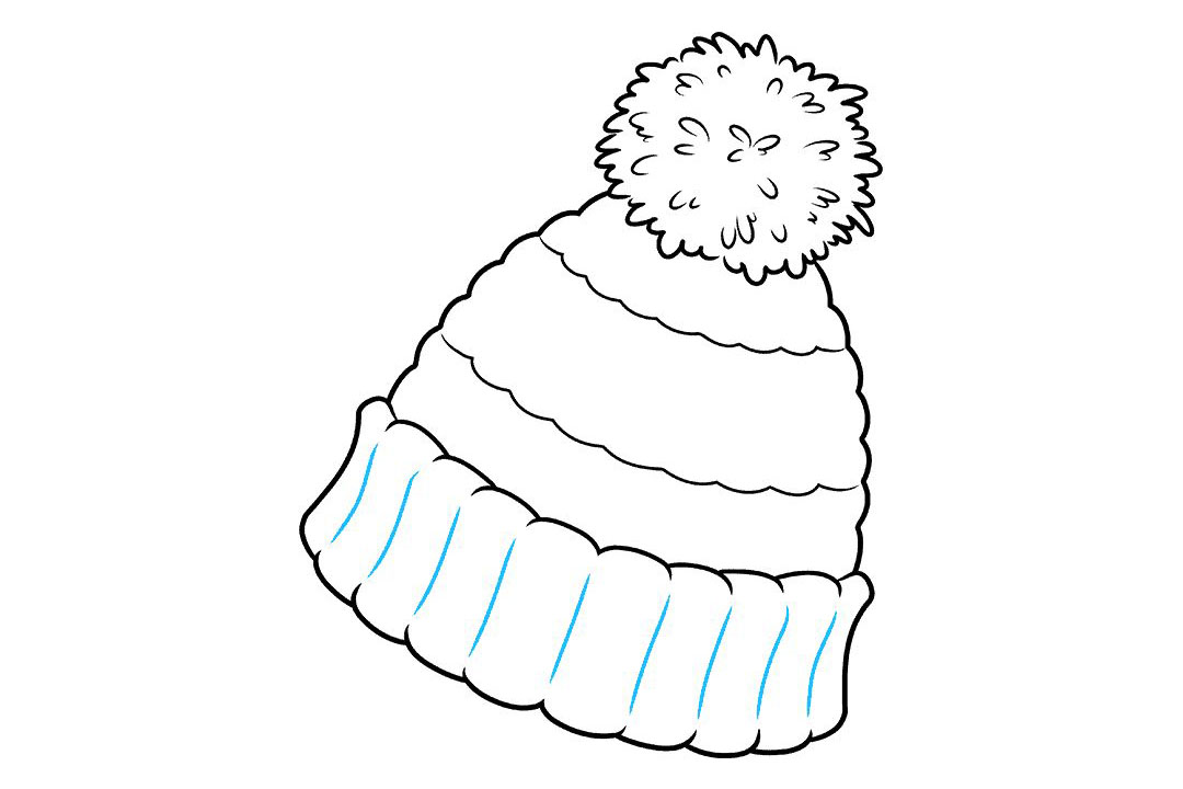 毛线帽怎么画-图9