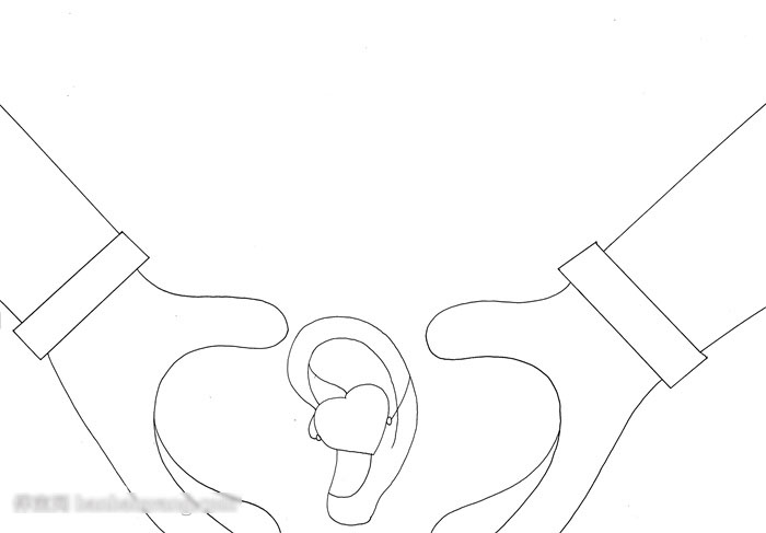 爱耳护耳获奖作品手抄报-图1