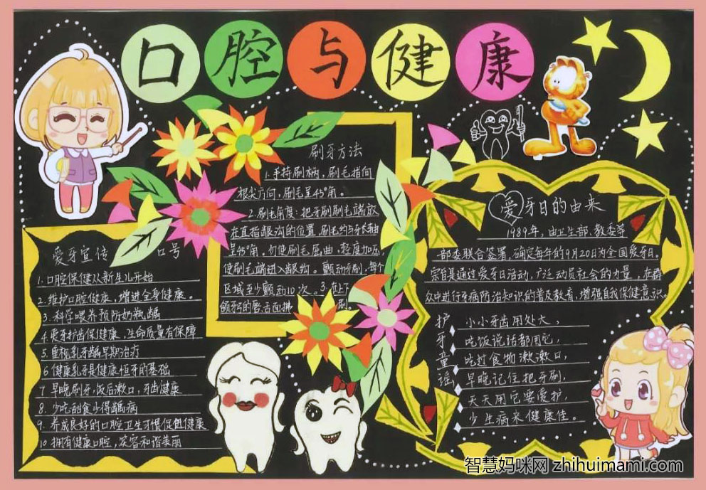 爱牙护牙手抄报绘画简单又漂亮-图3