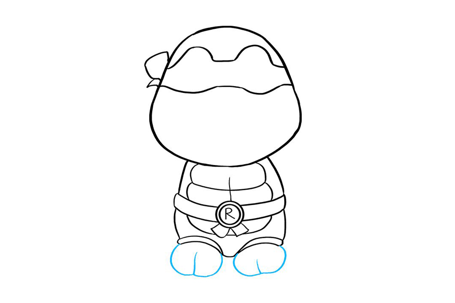 忍者神龟 拉斐尔怎么画-图7